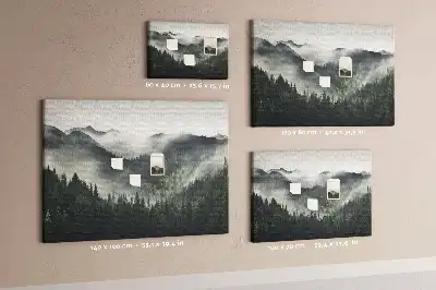 Nástěnka do dětského pokoje s motivem lesní krajiny