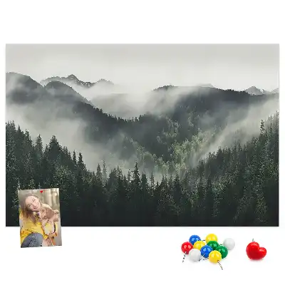 Nástěnka do dětského pokoje Lesní krajina