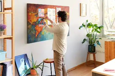Dekorativní nástěnná mapa jako nástěnka do dětského pokoje
