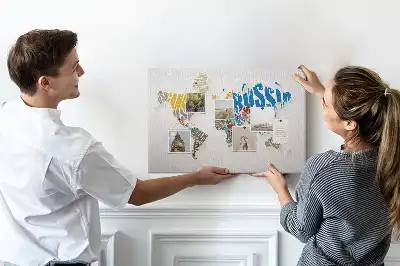 Nástěnka do dětského pokoje Geografie z písmen a slov