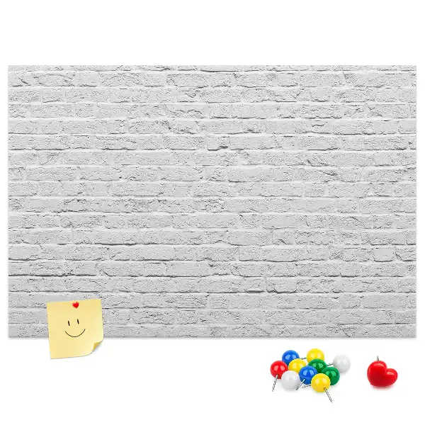 Nástěnka do dětského pokoje s motivem cihlové zdi
