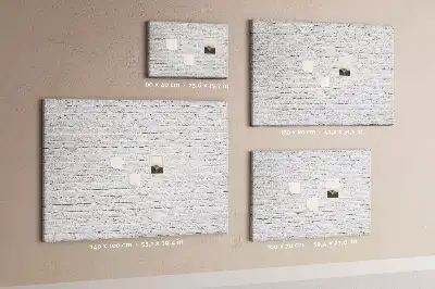Nástěnka do dětského pokoje s motivem cihlové zdi