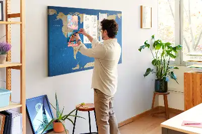 Nástěnka do dětského pokoje Svět země