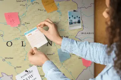 Korková nástěnka s politickou mapou Polska