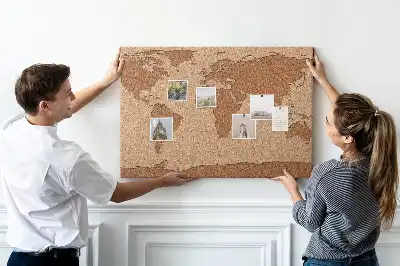 Korková nástěnka Mapa světa