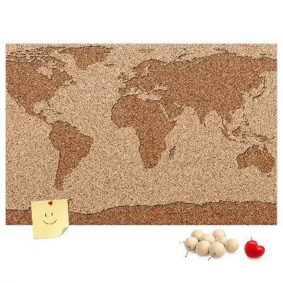 Korková nástěnka Mapa světa