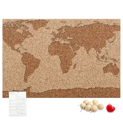 Korková nástěnka Mapa světa