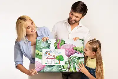 Korková nástěnka Příroda plameňáci
