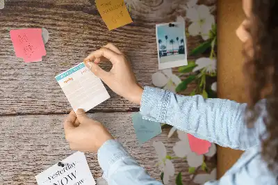 Nástěnka do dětského pokoje Květiny na dřevě