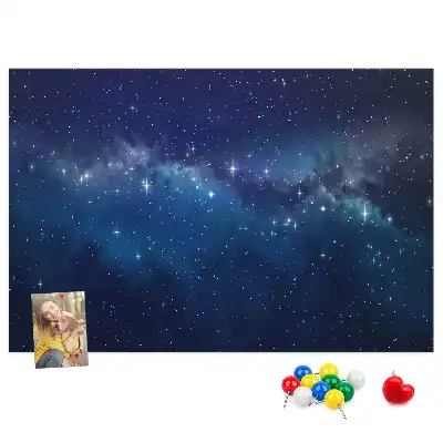 Korková nástěnka Temné nebe hvězdy