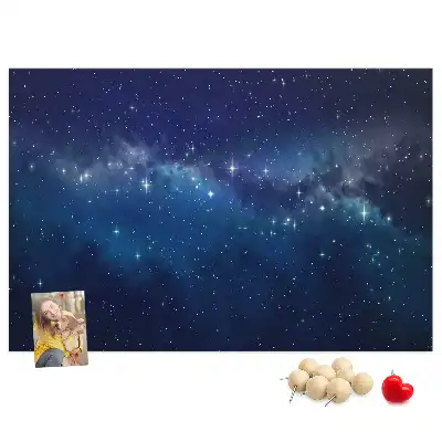Korková nástěnka Temné nebe hvězdy