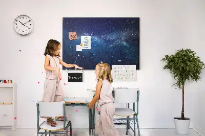 Nástěnka korková Hvězdy na tmavé obloze