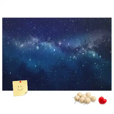 Korková nástěnka Temné nebe hvězdy