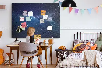 Nástěnka korková Hvězdy na tmavé obloze