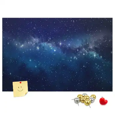 Nástěnka korková Hvězdy na tmavé obloze