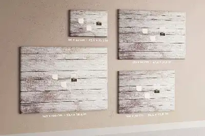 Korková nástěnka se vzorem dřevěných prken