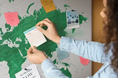 Korková nástěnka Zelená mapa světa