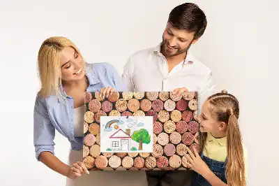 Korková nástěnka na sbírku lahvových zátek