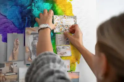 Nástěnka do dětského pokoje Duha barev