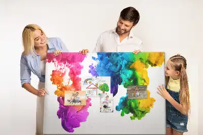 Nástěnka do dětského pokoje Duha barev