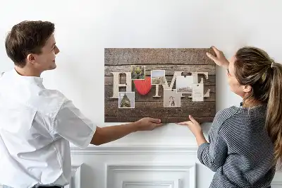 Nástěnka do dětského pokoje Nápis „dům“