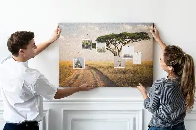 Korková nástěnka Krajina Afriky