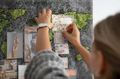 Korková nástěnka klasická mapa kontinentů