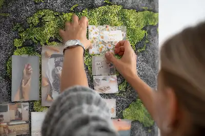 Korková nástěnka klasická mapa kontinentů