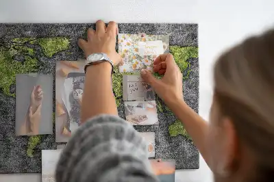 Korková nástěnka klasická mapa kontinentů