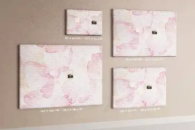 Nástěnka do dětského pokoje Akvarelové okvětní lístky
