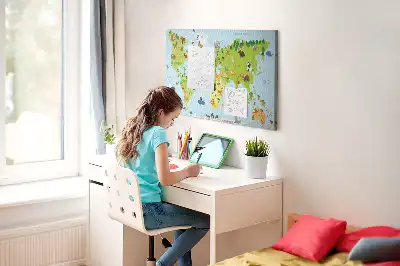Korková nástěnka Atlas zvířat pro děti