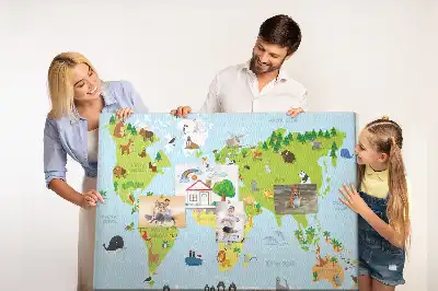 Korková nástěnka Atlas zvířat pro děti