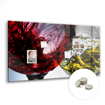 Magnetická tabule Sklenice na víno