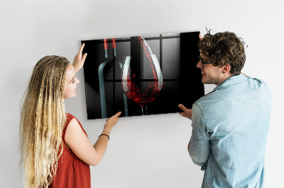 Magnetická tabule Láhev vína