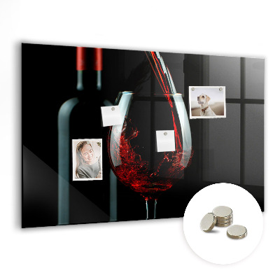 Magnetická tabule Láhev vína
