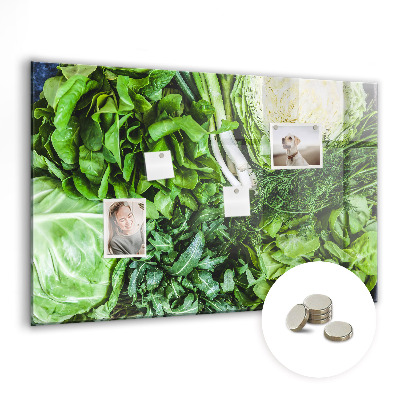 Magnetická tabule Zelená zelenina