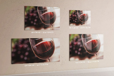 Magnetická tabule Sklenice červeného vína