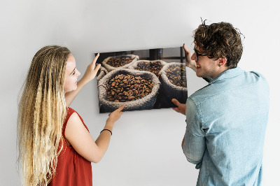 Magnetická tabule Pytle s kávou