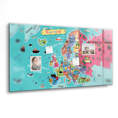 Magnetická tabule Mapa Evropy