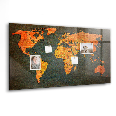 Magnetická tabule Mapa světa