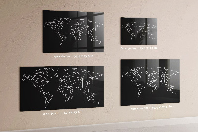 Magnetická tabule Moderní mapa světa