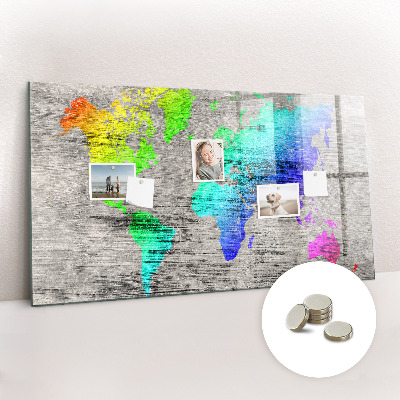 Magnetická tabule Mapa světa
