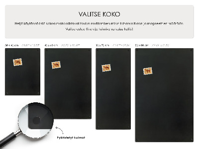 Plechová tabule na magnety o rozměrech 30 × 70 cm