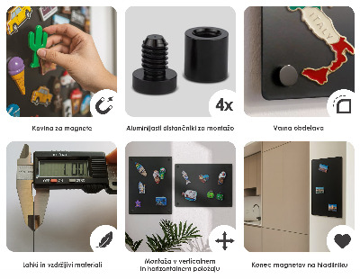 Plechová tabule na magnety 30x70