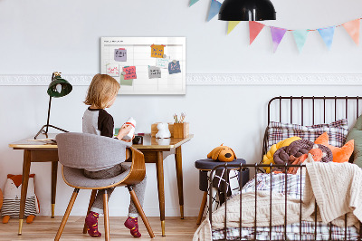 Popisovatelná magnetická tabule Jednoduchý jídelní lístek