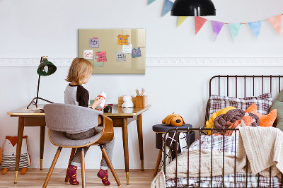 Popisovatelná magnetická tabule Béžová barva