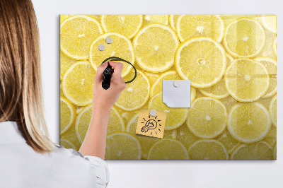 Popisovatelná magnetická tabule Plátky citronu