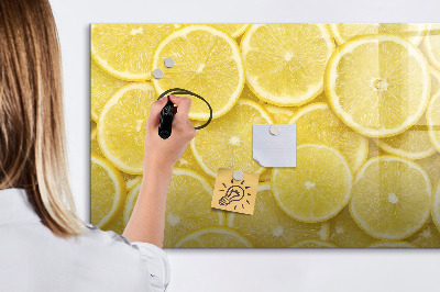 Popisovatelná magnetická tabule Plátky citronu