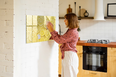 Popisovatelná magnetická tabule Plátky citronu