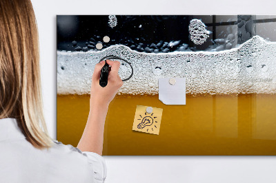 Popisovatelná magnetická tabule Detail piva